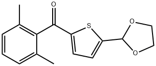 2-(2,6-DIMETHYLBENZOYL)-5-(1,3-DIOXOLAN-2-YL)THIOPHENE|