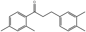 2',4'-ジメチル-3-(3,4-ジメチルフェニル)プロピオフェノン 化学構造式