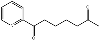1-(2-ピリジル)ヘプタン-1,6-ジオン 化学構造式