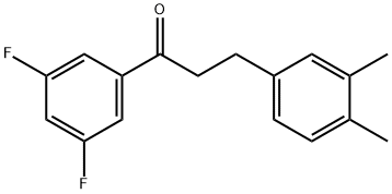 898779-89-0 3',5'-ジフルオロ-3-(3,4-ジメチルフェニル)プロピオフェノン