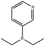 二乙基(3-吡啶基)-硼烷,89878-14-8,结构式