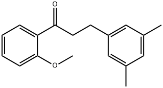 3-(3,5-DIMETHYLPHENYL)-2'-METHOXYPROPIOPHENONE Structure
