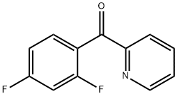 2-(2,4-ジフルオロベンゾイル)ピリジン 化学構造式