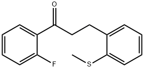 2'-FLUORO-3-(2-THIOMETHYLPHENYL)PROPIOPHENONE Structure