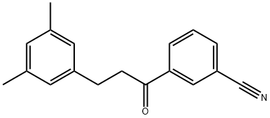 3'-CYANO-3-(3,5-DIMETHYLPHENYL)PROPIOPHENONE Structure