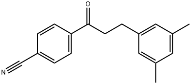 4'-CYANO-3-(3,5-DIMETHYLPHENYL)PROPIOPHENONE Structure