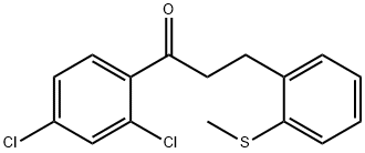 2',4'-DICHLORO-3-(2-THIOMETHYLPHENYL)PROPIOPHENONE Structure