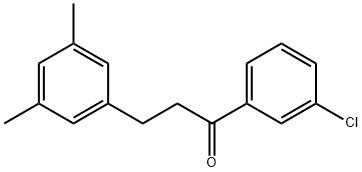 3'-CHLORO-3-(3,5-DIMETHYLPHENYL)PROPIOPHENONE Struktur