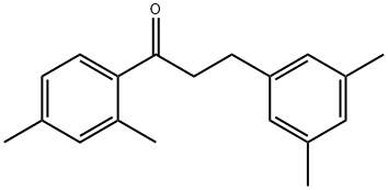 2',4'-ジメチル-3-(3,5-ジメチルフェニル)プロピオフェノン 化学構造式