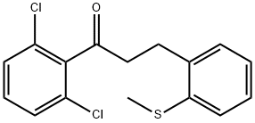 2',6'-DICHLORO-3-(2-THIOMETHYLPHENYL)PROPIOPHENONE Structure