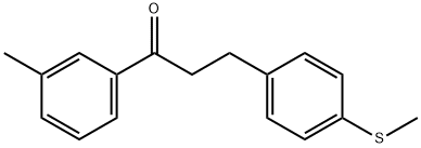 3'-メチル-2-(4-チオメチルフェニル)プロピオフェノン 化学構造式