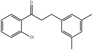 2'-CHLORO-3-(3,5-DIMETHYLPHENYL)PROPIOPHENONE Structure