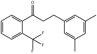 3-(3,5-DIMETHYLPHENYL)-2'-TRIFLUOROMETHYLPROPIOPHENONE Structure