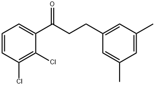 2',3'-DICHLORO-3-(3,5-DIMETHYLPHENYL)PROPIOPHENONE 结构式
