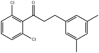 2',6'-DICHLORO-3-(3,5-DIMETHYLPHENYL)PROPIOPHENONE Structure