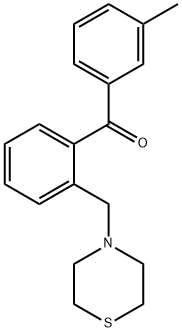 3'-METHYL-2-THIOMORPHOLINOMETHYL BENZOPHENONE Structure
