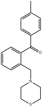 (2-(硫代吗啉甲基)苯基)(对甲苯基)甲酮 结构式