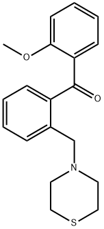 2-METHOXY-2'-THIOMORPHOLINOMETHYL BENZOPHENONE Struktur