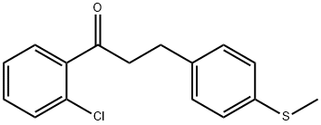 2'-CHLORO-3-(4-THIOMETHYLPHENYL)PROPIOPHENONE Structure