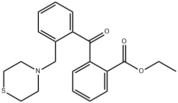 2-CARBOETHOXY-2'-THIOMORPHOLINOMETHYL BENZOPHENONE