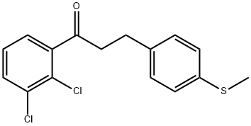 2',3'-DICHLORO-3-(4-THIOMETHYLPHENYL)PROPIOPHENONE