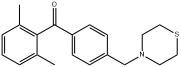 (2,6-二甲基苯基)(4-(硫代吗啉甲基)苯基)甲酮 结构式