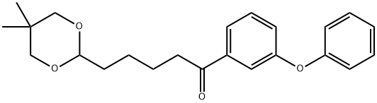 5-(5,5-DIMETHYL-1,3-DIOXAN-2-YL)-3'-PHENOXYVALEROPHENONE Structure