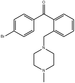 4'-BROMO-2-(4-METHYLPIPERAZINOMETHYL) BENZOPHENONE 化学構造式