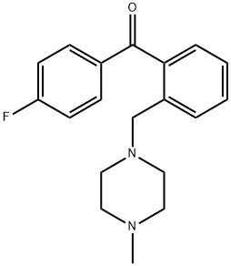 4'-FLUORO-2-(4-METHYLPIPERAZINOMETHYL) BENZOPHENONE Structure
