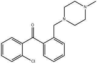 2-CHLORO-2'-(4-METHYLPIPERAZINOMETHYL) BENZOPHENONE 化学構造式