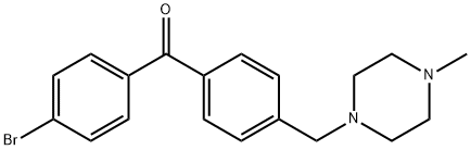 4-BROMO-4'-(4-METHYLPIPERAZINOMETHYL) BENZOPHENONE Structure