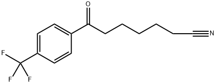 7-OXO-7-(4-TRIFLUOROMETHYLPHENYL)HEPTANENITRILE Struktur