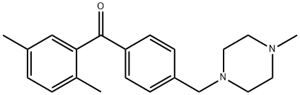 2,5-DIMETHYL-4'-(4-METHYLPIPERAZINOMETHYL) BENZOPHENONE