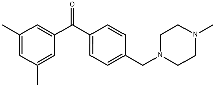 3,5-DIMETHYL-4'-(4-METHYLPIPERAZINOMETHYL) BENZOPHENONE Struktur