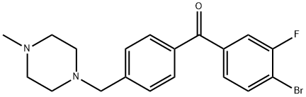 4-BROMO-3-FLUORO-4'-(4-METHYLPIPERAZINOMETHYL) BENZOPHENONE