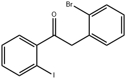2-(2-BROMOPHENYL)-2'-IODOACETOPHENONE Struktur