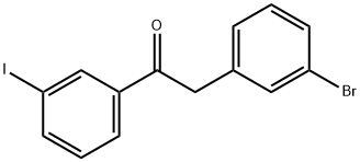 2-(3-BROMOPHENYL)-3'-IODOACETOPHENONE Structure
