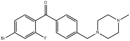 4-BROMO-2-FLUORO-4'-(4-METHYLPIPERAZINOMETHYL) BENZOPHENONE