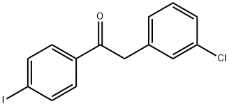 2-(3-CHLOROPHENYL)-4'-IODOACETOPHENONE Structure