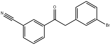 2-(3-BROMOPHENYL)-3'-CYANOACETOPHENONE,898784-12-8,结构式