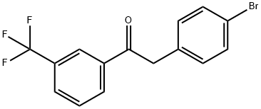 2-(4-BROMOPHENYL)-3'-TRIFLUOROMETHYLACETOPHENONE Structure