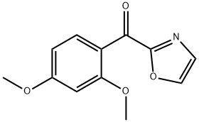 2-(2,4-ジメトキシベンゾイル)オキサゾール 化学構造式