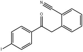 2-(2-CYANOPHENYL)-4'-IODOACETOPHENONE Struktur