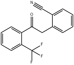 2-(2-CYANOPHENYL)-2'-TRIFLUOROMETHYLACETOPHENONE Structure
