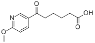 6-(6-メトキシピリジン-3-イル)-6-オキソヘキサン酸 化学構造式
