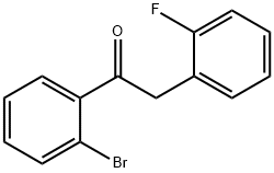 2'-ブロモ-2-(2-フルオロフェニル)アセトフェノン 化学構造式