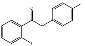 2-(4-FLUOROPHENYL)-2'-IODOACETOPHENONE Structure