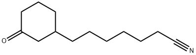 7-(3-OXOCYCLOHEXYL)HEPTANENITRILE Struktur