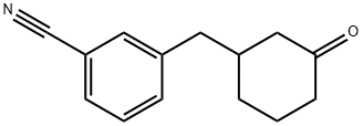 3-[(3-OXOCYCLOHEXYL)METHYL]BENZONITRILE,898785-01-8,结构式