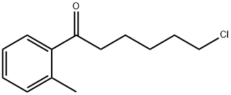6-クロロ-1-(2-メチルフェニル)-1-オキソヘキサン 化学構造式
